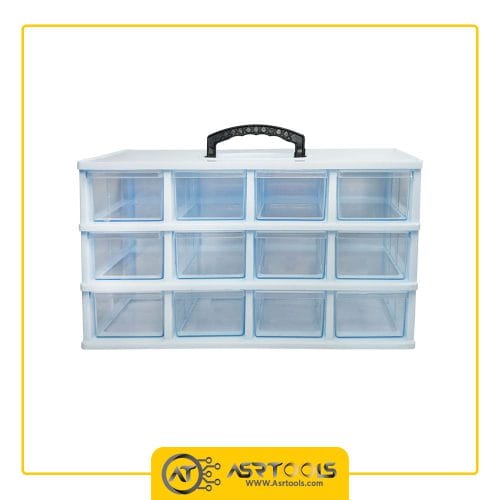 toolbox-12-drawers-ghanad-plast-b03-0-جعبه ابزار 12 کشو قناد پلاست مدل B03
