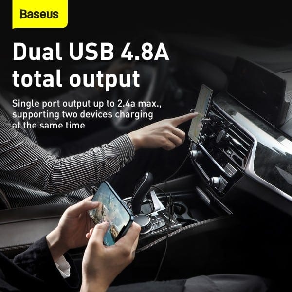 شارژر فندکی باسئوس مدل Baseus Grain Pro