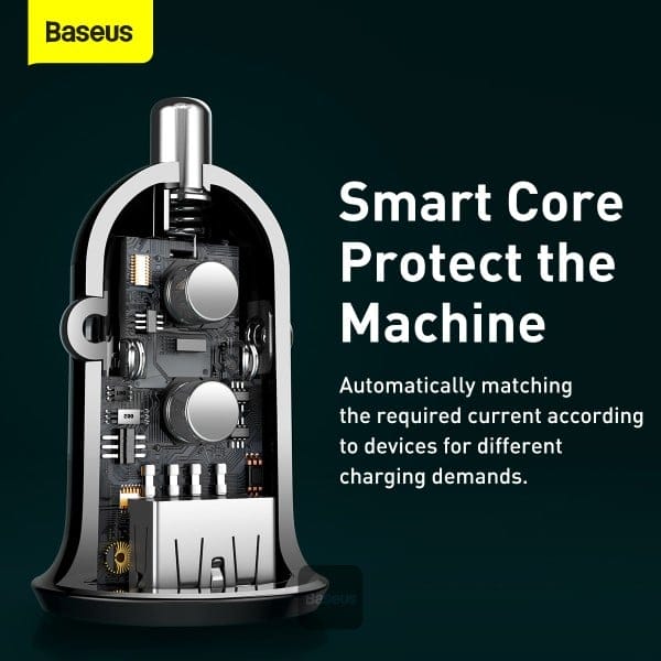 شارژر فندکی باسئوس مدل Baseus Grain Pro