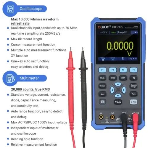 اسیلوسکوپ دیجیتالی اوون مدل OWON HDS242 ASRTOOLS