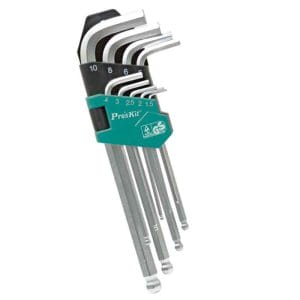 PROSKIT NW-229B 9PCS BALL POINT ARM HEX KEY SET-0-آچار آلن سر گرد پروسکیت مدل Proskit HW-299B مجموعه 9 عددی
