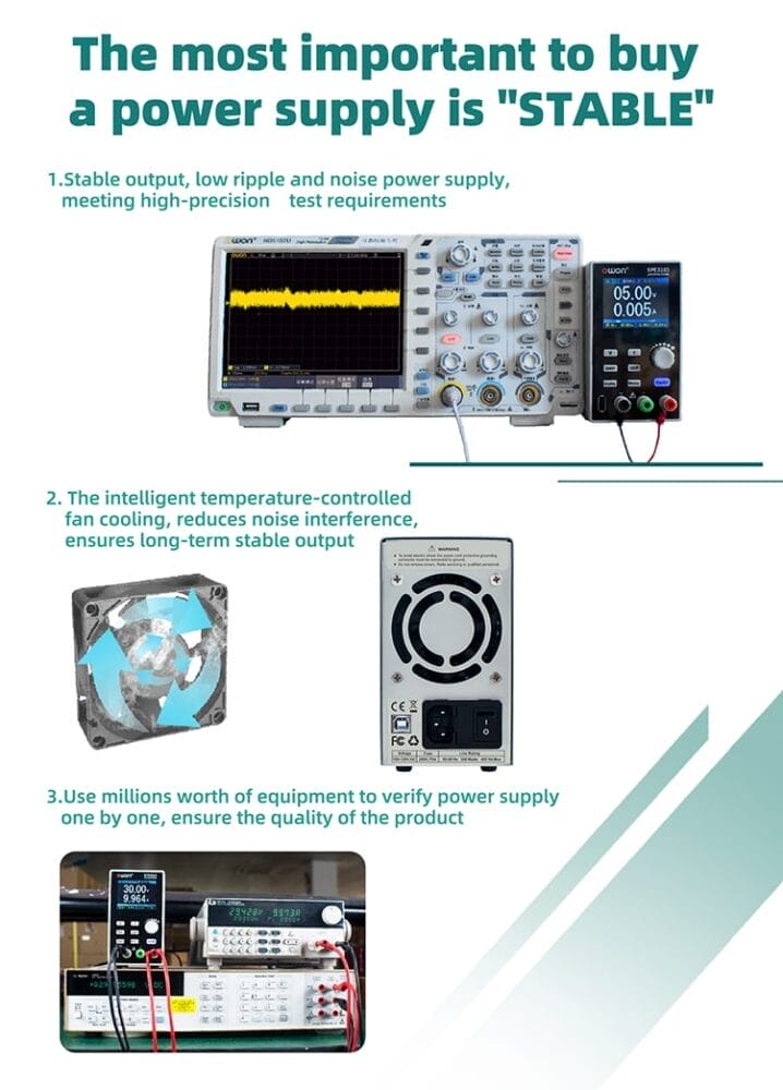 منبع تغذیه دیجیتال قابل برنامه ریزی اوون مدل OWON SPE6103 عصرتولز