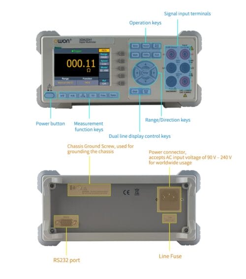 مولتی متر دیجیتال رومیزی اوون مدل OWON XDM-2041 عصرتولز