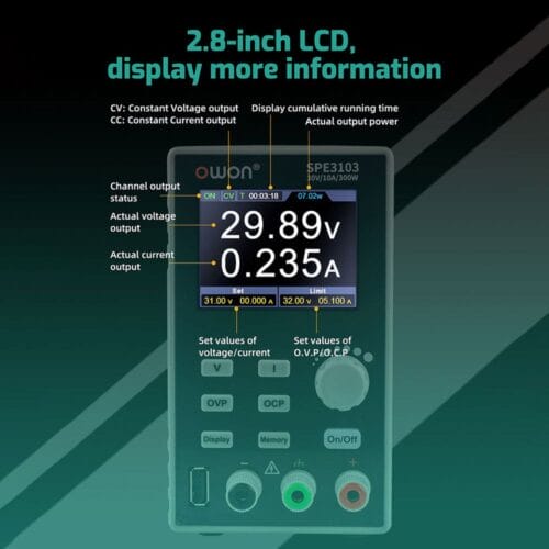 OWON SPE Programmierbare DC Netzteil SPE6053 Einstellbare Spannung Regler Mini Labor Netzteil-0-منبع تغذیه دیجیتال قابل برنامه ریزی اوون مدل OWON SPE6053