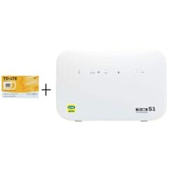 مودم 4G/TD-LTE ایرانسل مدل TF-I60 S1 همراه یک سیم کارت TDLTE عصرتولز