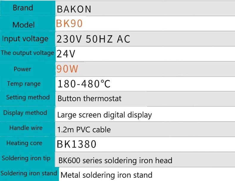 هویه رومیزی باکون مدل Bakon BK-90
