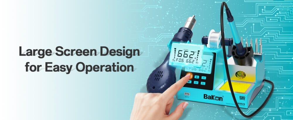 هویه و هوای گرم رومیزی 90 وات باکون مدل Bakon BK-602S عصرتولز